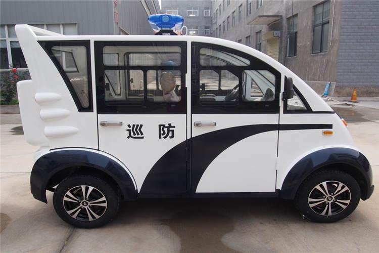 会说话的山东电动巡逻车是一种节能、低噪音、零排放的绿色警务车，具有语音装置